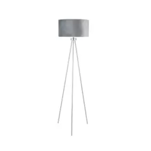 Image of Brushed Silver Tripod Floor Lamp