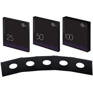 Image of 50 BLACK LP - 12" Inner Sleeves