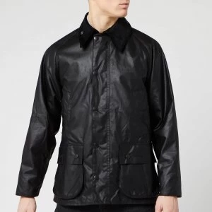 Image of Barbour Heritage Mens Bedale Wax Jacket - Black - M