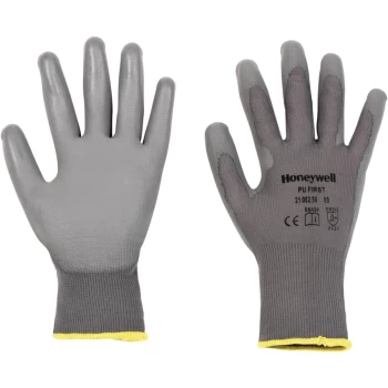 Image of 2100250 First Palm-side Coated Grey Gloves - Size 6