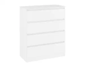 Image of Seconique Malvern White 4 Drawer Chest of Drawers