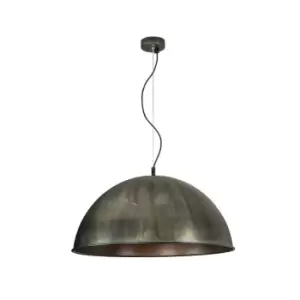 Image of Koilani Dome Ceiling Pendant 1 Light Metal Old Steel