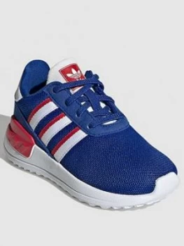 Image of adidas Originals La Trainer Lite Infant Trainers - Blue, Size 7