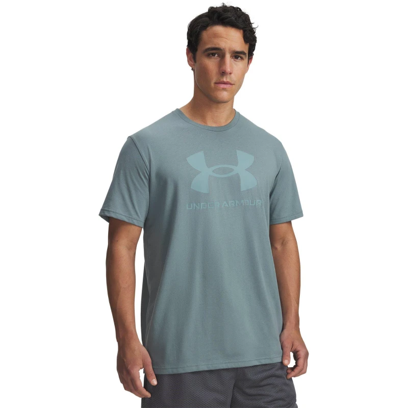 Image of Under Armour Sport Style Logo Regular Fit T-Shirt Blue/Serpentine male S