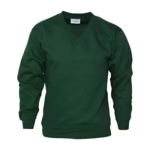 Image of Absolute Apparel Mens V Neck Sweat (S) (Bottle)