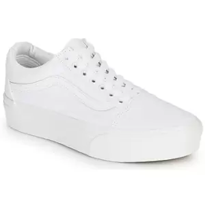 Image of Vans OLD SKOOL PLATFORM womens Shoes (Trainers) in White,4.5,5,6,6.5,7.5,8,3,7,5.5,4