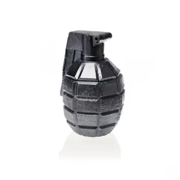 Image of Steel Large Concrete Grenade For Him Candle