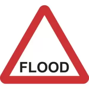 Image of Zintec 600mm Triangular Flood Road Sign (no frame)