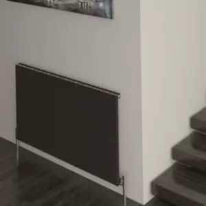 Image of Carisa - Monza Horizontal Single Aluminium Radiator 600x1040 4813 BTUs Textured Black