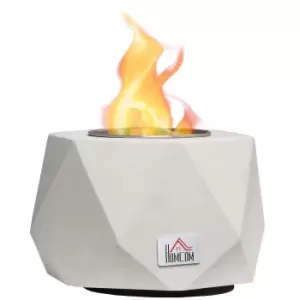 Image of Homcom 15cm Tabletop Indoor Fire Pit - Grey