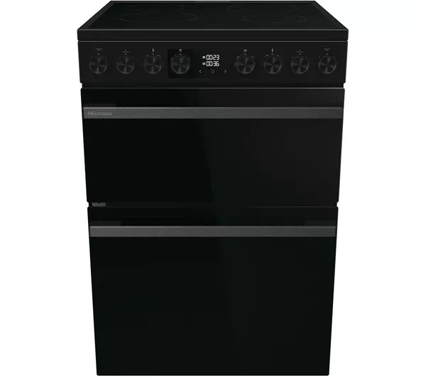 Image of Hisense Hi6 Max HDCEC6C20B 60cm Electric Cooker with Ceramic Hob - Jet Black - A Rated