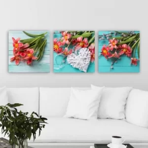 Image of P284687414 Multicolor Decorative Canvas Painting (3 Pieces)