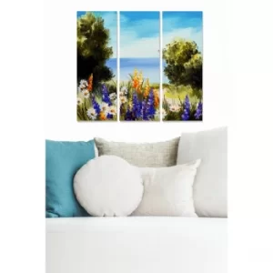 Image of MDF5666063 Multicolor Decorative MDF Painting (3 Pieces)