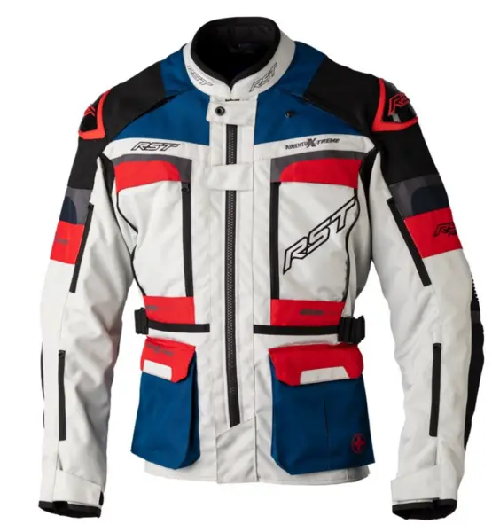 Image of RST Adventure-Xtreme Race Dept CE Textile Jacket Men Ice Blue Red 44