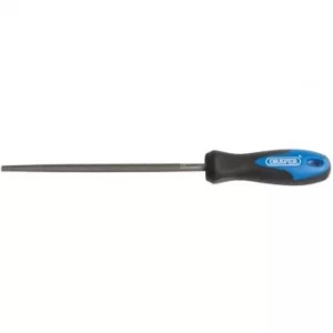 Image of Draper Soft Grip Engineer's File Round File and Handle, 150mm