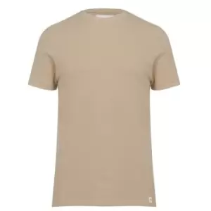 Image of Firetrap Waffle T Shirt Mens - Beige