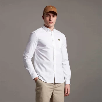 Image of Regular Fit Light Weight Oxford Shirt - White - XS