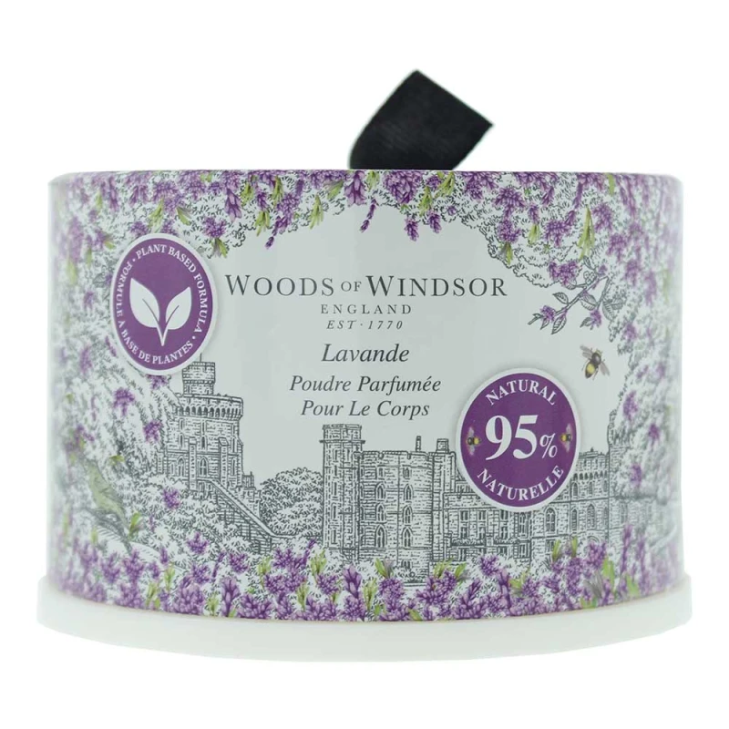 Image of Woods Of Windsor English Lavender Perfumed Dusting Powder 100g
