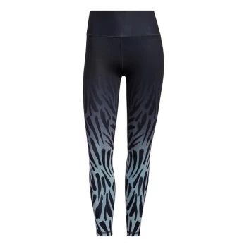 Image of adidas Optime Fierce Training 7/8 Tights Womens - Black / Magic Grey
