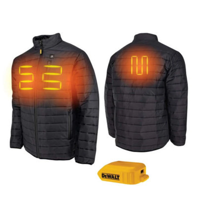 Image of DEWALT Dchj093 Heated Lightweight Puffer Jacket Coat 18V Xr Large Bare Unit