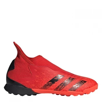 Image of adidas Predator Freak .3 Junior Laceless Astro Turf Trainers - Red/SolarRed