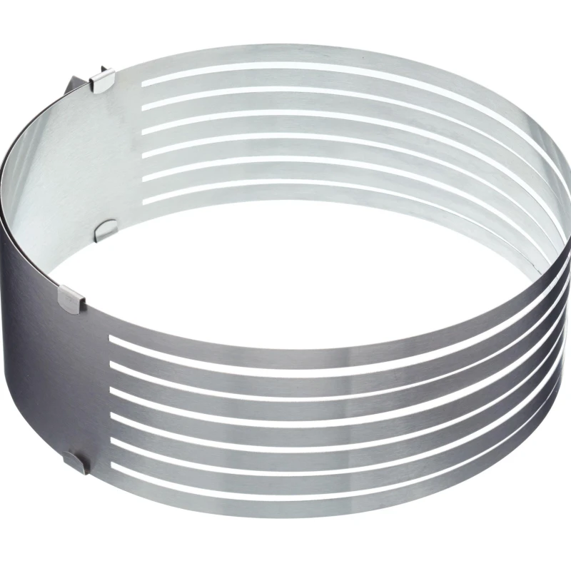 Image of Kitchencraft Stainless Steel Adjustable Cake Layer Guide Silver