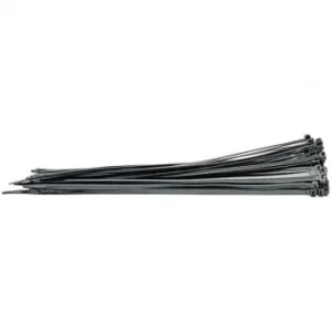 Image of Draper Cable Ties, 8.8 x 500mm, Black (Pack of 100)