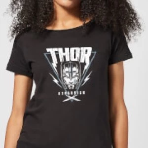 Image of Marvel Thor Ragnarok Asgardian Triangle Womens T-Shirt - Black