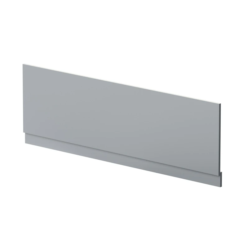 Image of Balterley Straight Reversible Bath Front Panel & Plinth - 1700mm - Satin Grey Grey unisex