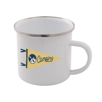 Image of Camping Enamel Mug - White