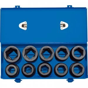 Image of Draper 10 Piece 1" Drive Hexagon Impact Socket Metric and Imperial 1"