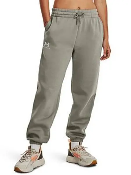 Image of Under Armour Training Essentials Fleece Joggers - Green, Size L, Women