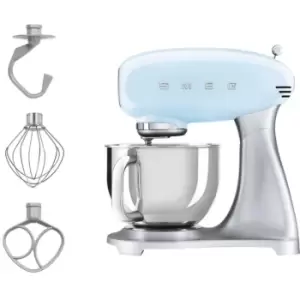 Image of SMEG SMF02PBUK Stand Mixer with 4.8 Litre Bowl - Pastel Blue