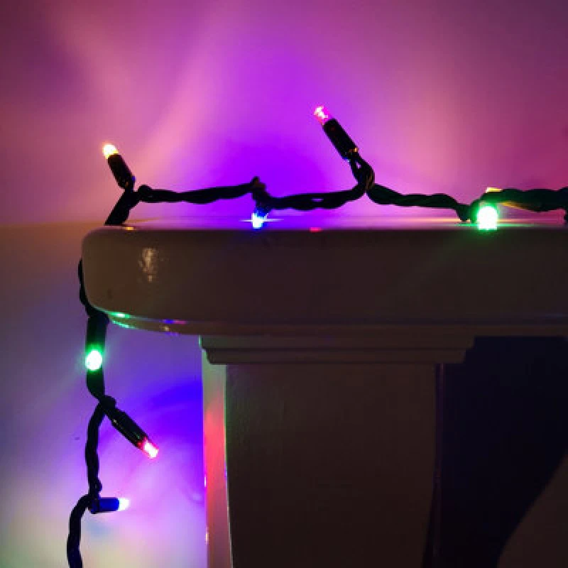 Image of Samuel Alexander 100 LED 8M Premier Christmas Connectable Outdoor Static Lights In Multicoloured