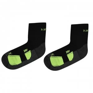 Image of Karrimor Dri Skin 2 Pack Running Socks Mens - Black/Fluo