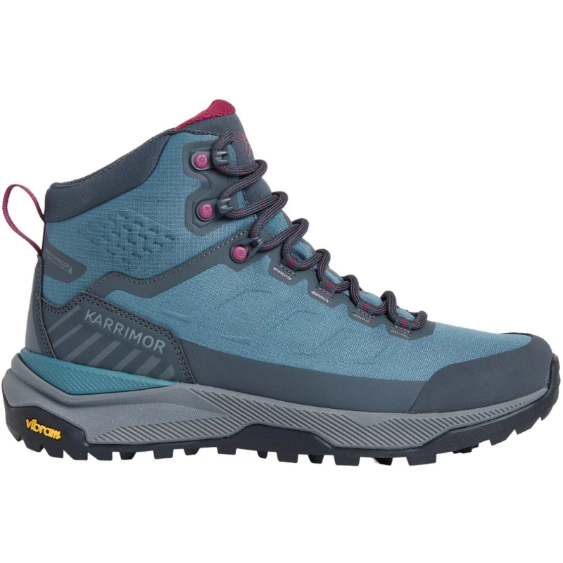Image of Karrimor Womens Falcon Vibram Waterproof Hiking Boots Teal female 4 (37)
