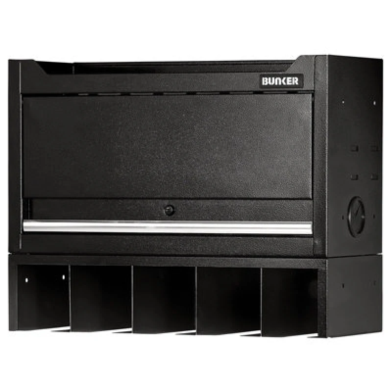 Image of Bunker Modular Power Tool Cabinet and Rack Storage Unit 28103 Colour: Black