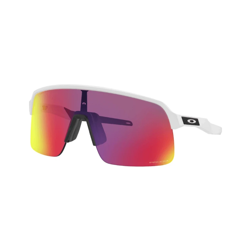 Image of Oakley Sutro Lite Glasses Matte White Prizm Road Lenses