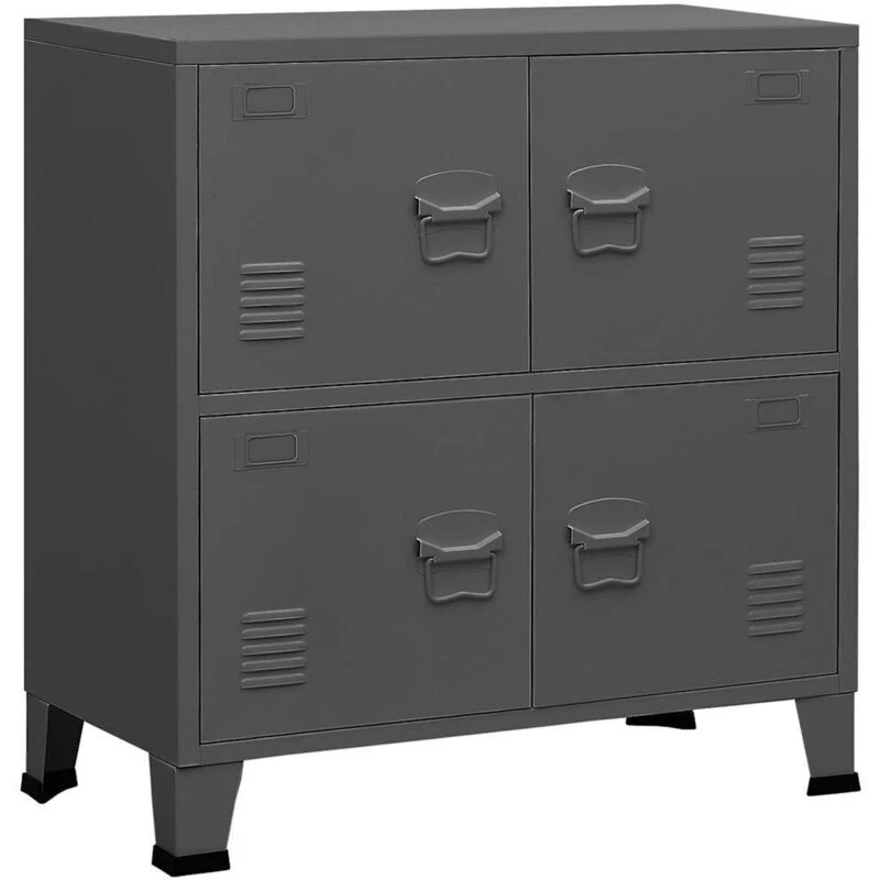 Image of VIDAXL Vidaxl - Industrial Storage Chest Anthracite 75x40x80cm Steel 8720286699621