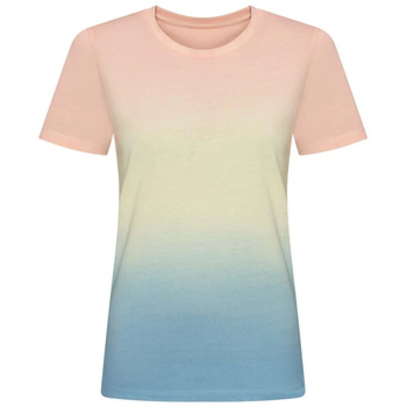 Image of AWDis AWDis Men Dip Dye Tie Dye T-Shirt Size: Medium Multi M Male 5063107041708