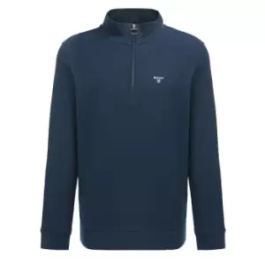 Image of Barbour Mens Birkrigg Half Zip Navy Medium