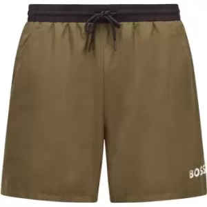 Image of Boss Starfish Swim Shorts - Green