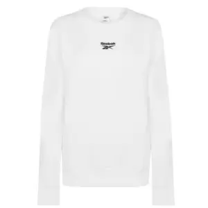 Image of Reebok Logo Sweatshirt Womens - White