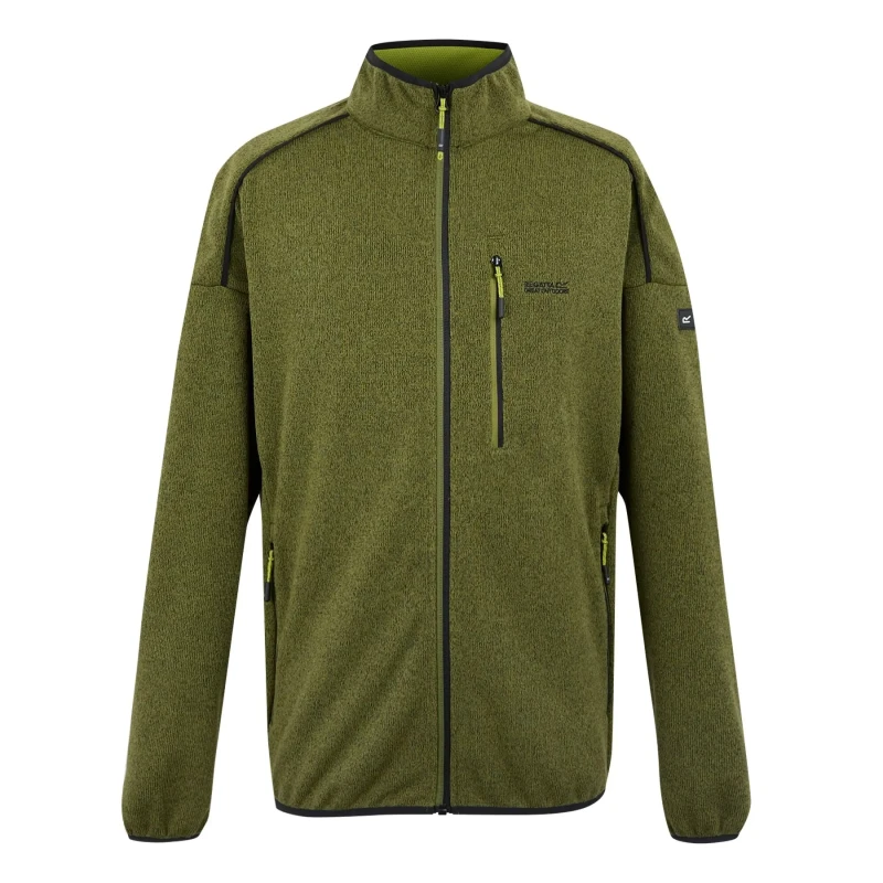 Image of Regatta Regatta Men 'Kames' Full Zip Active Fleece in Green Size: 5X-Large Green 5XL Male 5063019975474