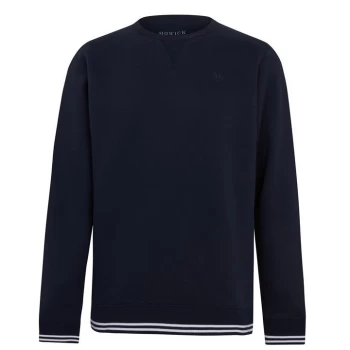 Image of Howick Howick Crew Fleece Sweater - Navy tipped