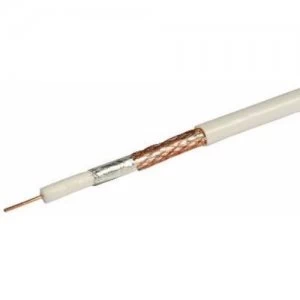 Image of Labgear White Single 1mm Solid Copper 75Ohm PF100 Digital Satellite Cable With Foam Filled PE Copper Foil and Bare Copper Braid - 1 Meter