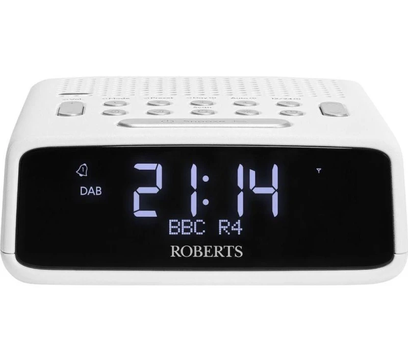 Image of ROBERTS Ortus DAB Clock Radio - White 5038301313289
