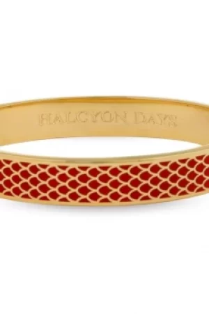 Image of Ladies Halcyon Days Gold Plated Salamander Bangle HBSAL0610G