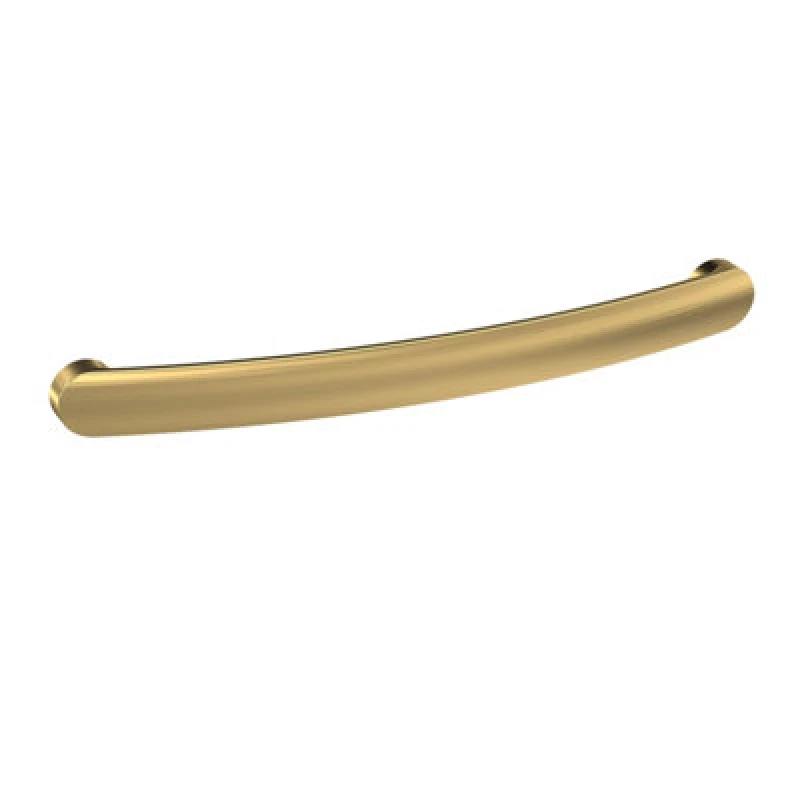 Image of Balterley Round D Shape Furniture Handle 210mm 192mm Centres Brushed Brass Bronze