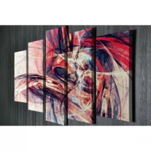 Image of BC028 Multicolor Decorative Canvas Painting (5 Pieces)